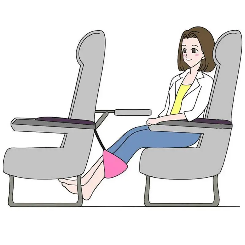 Портативный рельефный стрессовый гамак для ног, для дома и путешествий, офисный стул, для улицы, для внутреннего самолета, регулируемая опора для стоп-гамак