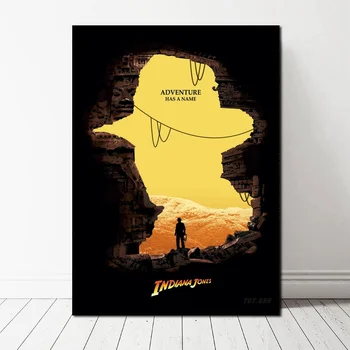 

Movie Poster INDIANA JONES Classical Poster Art Canvas Poster Wall Pictures for Living Room No Frame