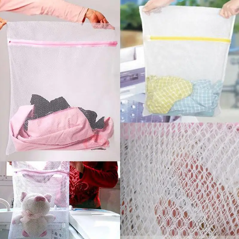 

1Pc 30x40cm Women Lingerie Wash Laundry Bags Home Using Clothes Washing Net Mesh Washing Bags Storage Organizer