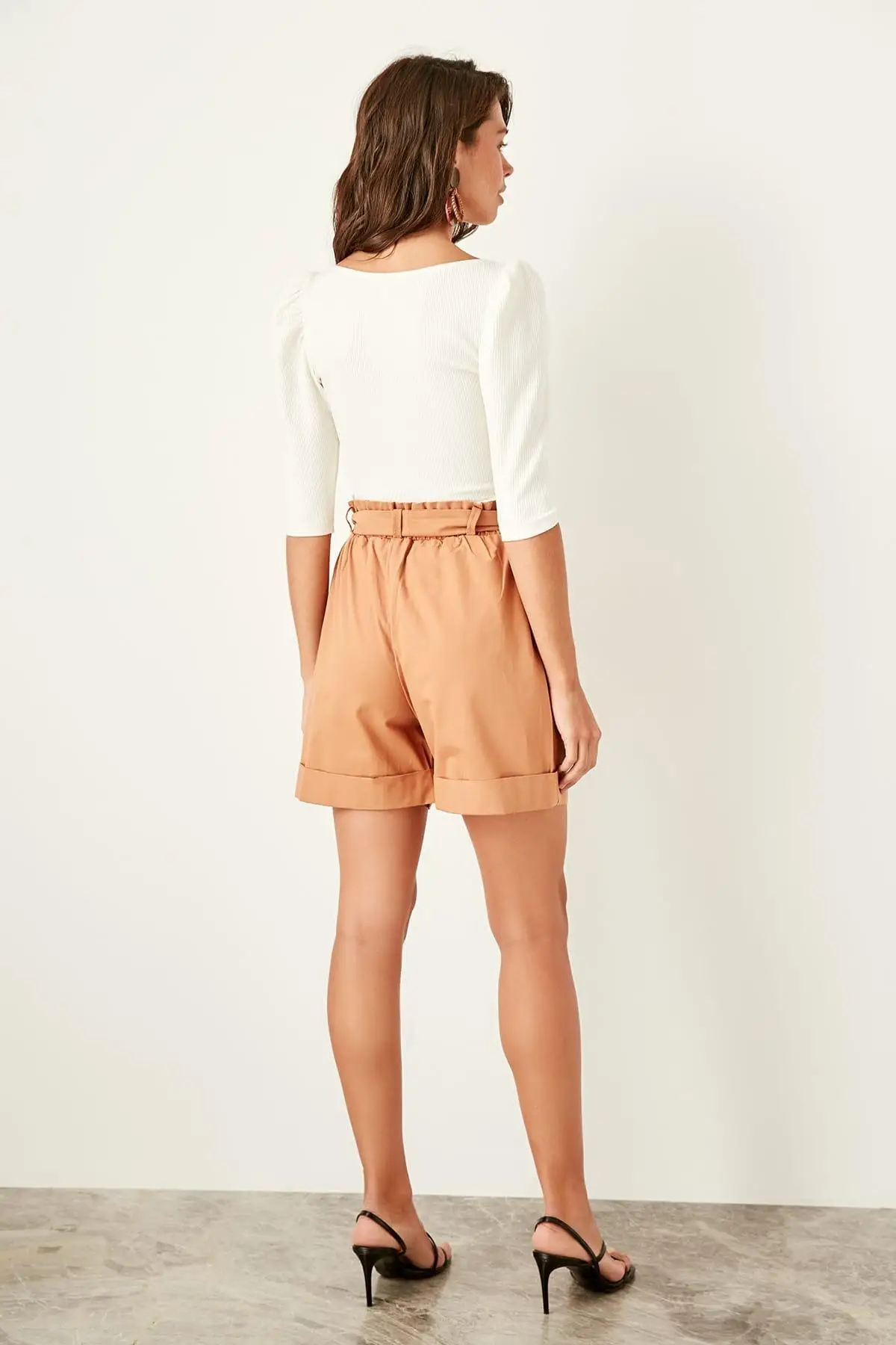 Trendyol Camel шорты со шнуровкой TWOSS19OC0014|Шорты| |