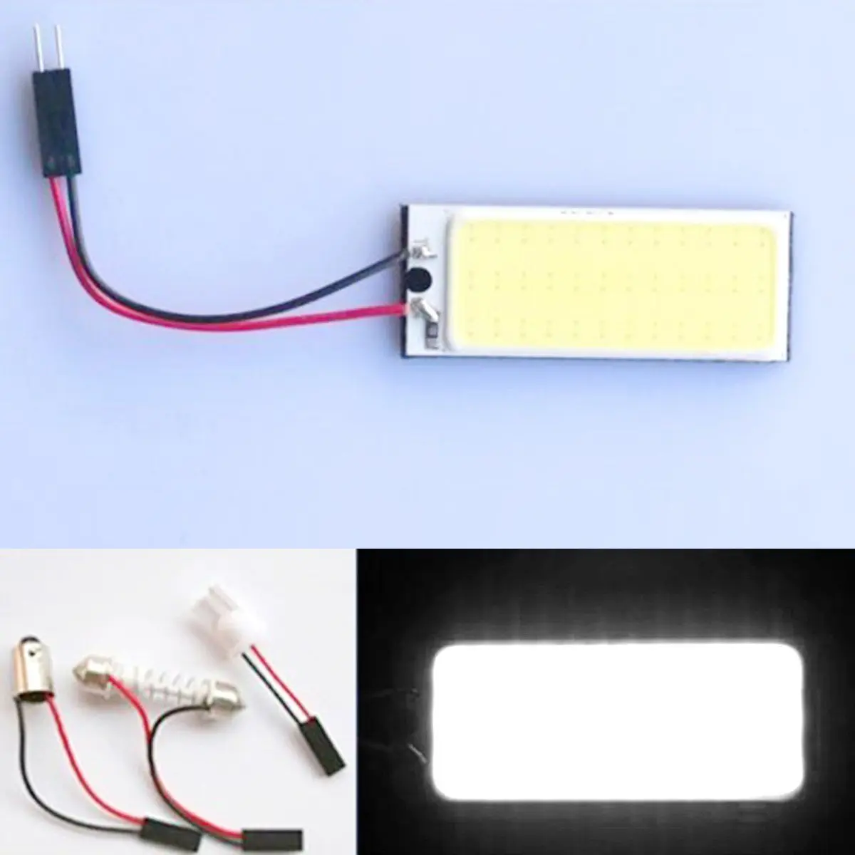 2 шт. 5*2 см T10 190LM 36 COB SMD светодиоды DC 12 В внутренняя панель автомобиля Лампа Супер