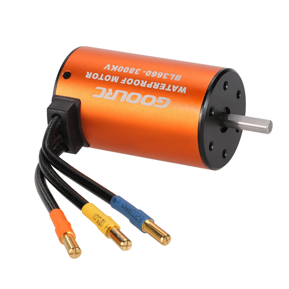 Оригинальный GoolRC 3660 3800KV водонепроницаемый бесщеточный мотор для 1/10