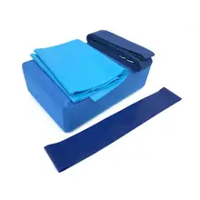 4 Эспандеры EVA Группа тренировки оборудование для тренажерного зала Йога Кирпич латексные полотенца растяжения группа вытяжное кольцо Йога Аксессуары