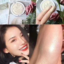 Высокий блеск белый консилер щека усиленный силуэт ремонт порошок хайлайтер серебро позолота флюоресцирующая палитра