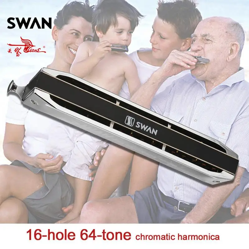 

Swan Gaita Chromatic 16 Hole Tom 64 Boat Shaped Gaita Chromatic Musical Instrument Bagpipes Professional