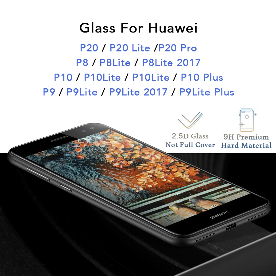 Защитное стекло для huawei P20 Lite P20Pro, защита экрана P10 P9 P8 Plus 9 H, закаленное стекло для P 20 10 9 8 P20lite, пленка