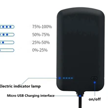 Ультратонкий чехол для зарядного устройства для micro USB android, смартфон, перезаряжаемый внешний резервный аккумулятор, внешний аккумулятор, портативный аккумулятор