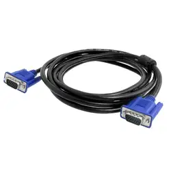 USB кабель HD15 Pin к HD 15 VGA кабель 3 метра черный