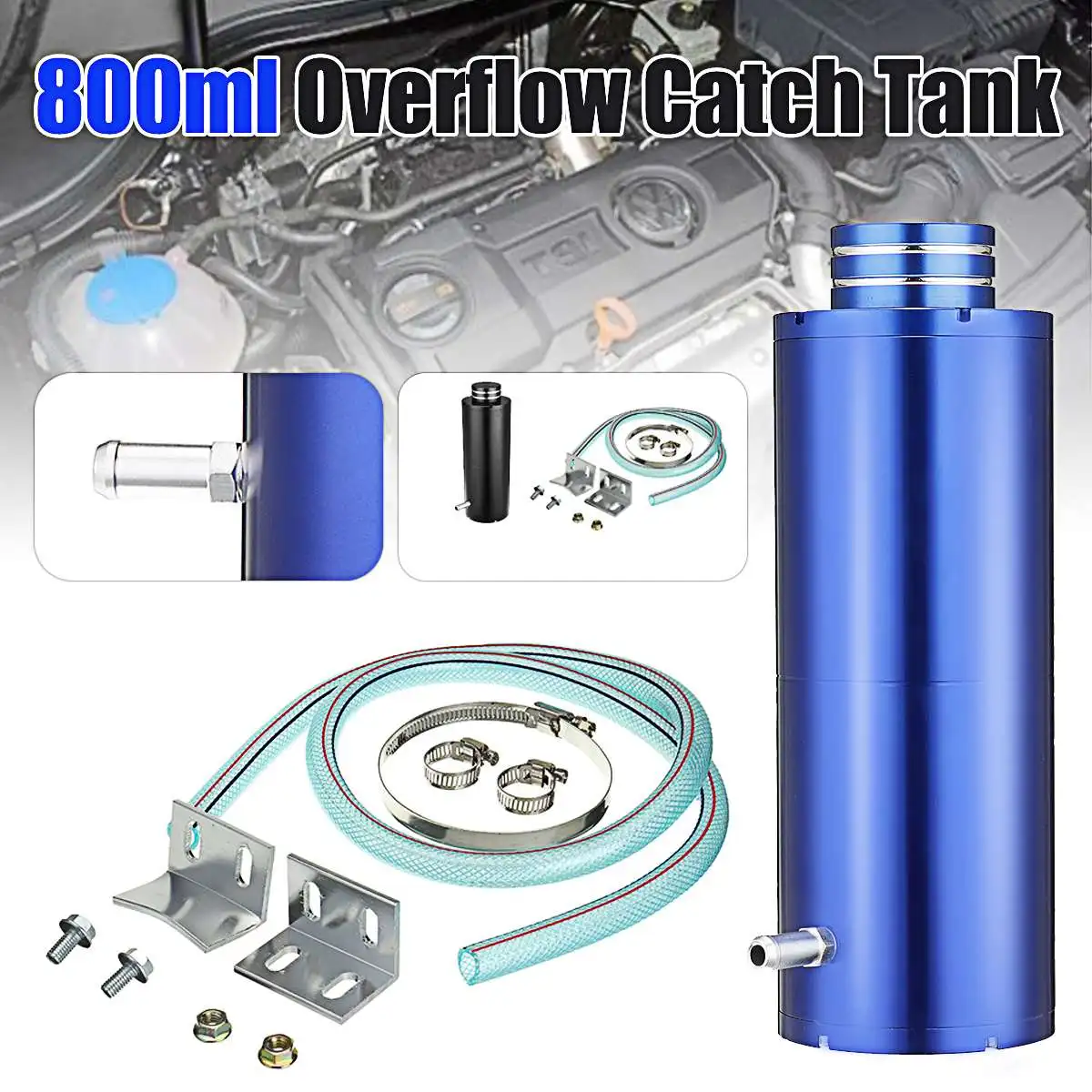 800ml Car Radiator Water Coolant Tank Cooling Catch Bottle Overflow