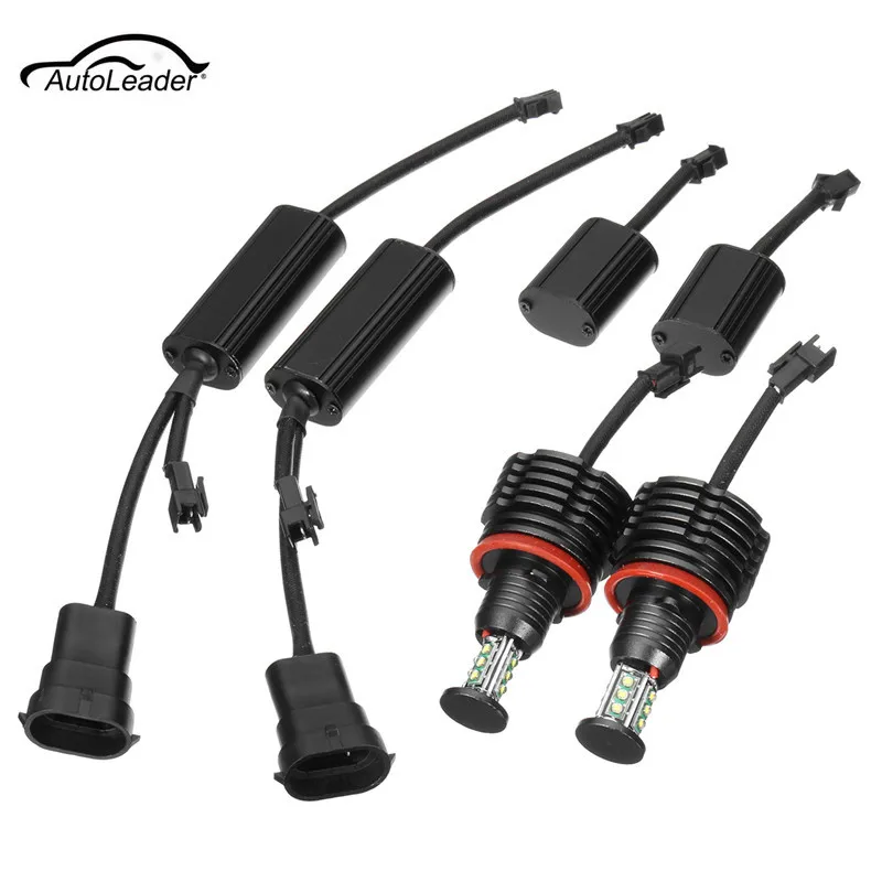 

2Pcs Angle Eyes H8 LED Headlight 6000K 120W White Angle Eyes Halo Bulb For BMW E90 E92 E82 E60 E70