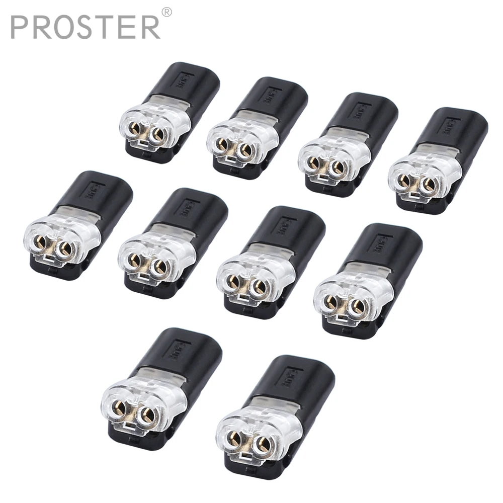 PROSTER 10PCS 12V LED Strip LED Tape Light Connector Waterproof Strip