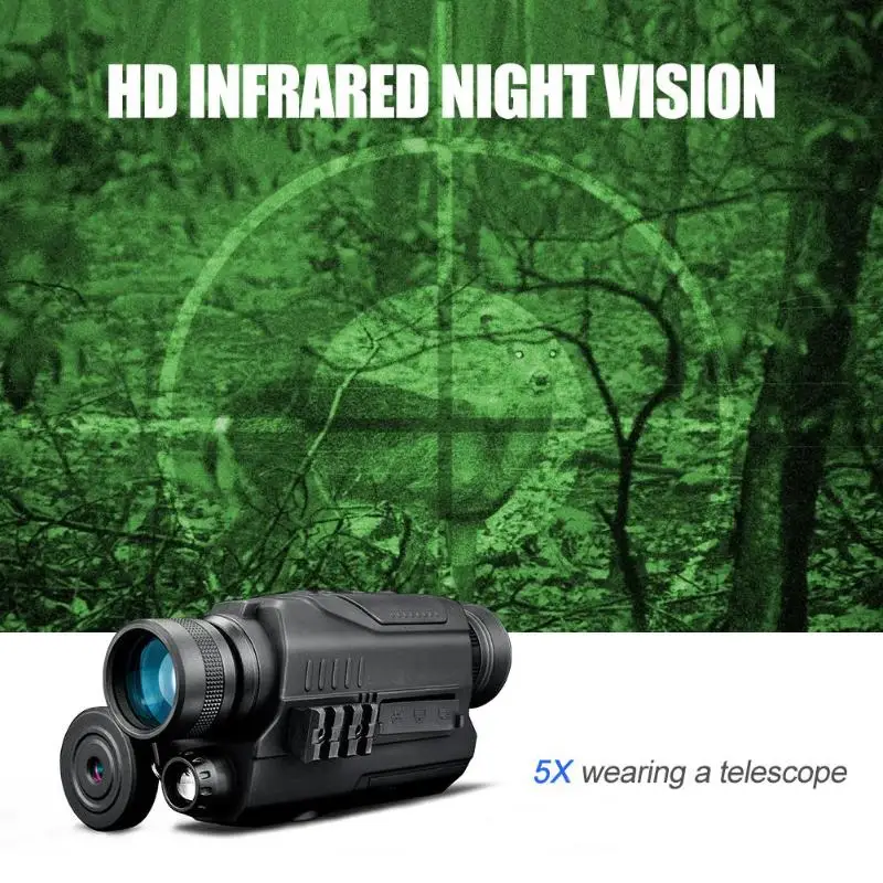 

Boshile Monocular Night Vision Infrared Digital Scope for Hunting Telescope