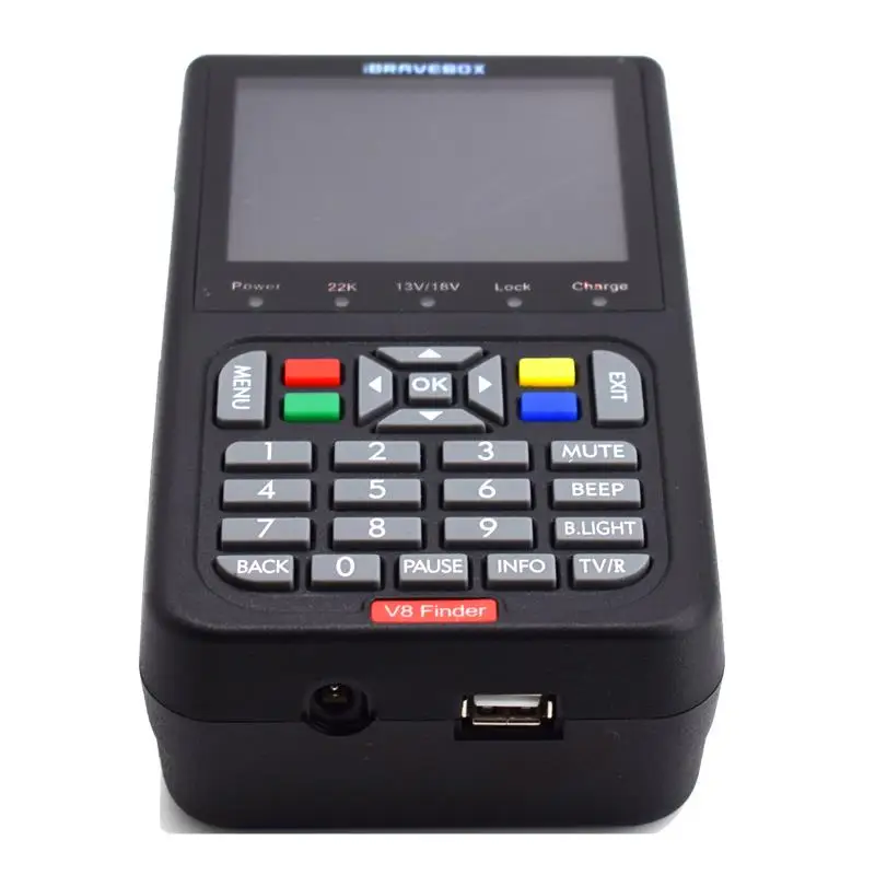 

Lithium-ion 3000mA Battery Digital Satellite Finder High Definition Sat Finder Dvb S2 Satellite Meter Satfinder 1080P(Uk Plug