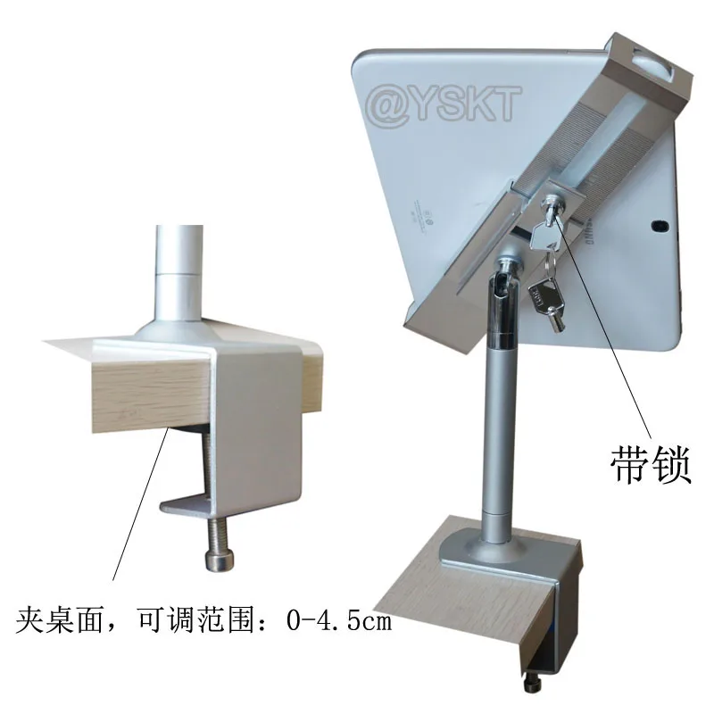 Настольная Зажимная стойка для планшета универсальная защита от 7 до 13 дюймов замок Настольный держатель меню заказ крепление для HUAWEI tab/Leno/samsung