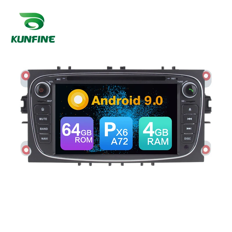 Sale Android 9.0 Core PX6 A72 Ram 4G Rom 64G Car DVD GPS Multimedia Player Car Stereo For FORD Focus 2007-2010 Radio Headunit 0