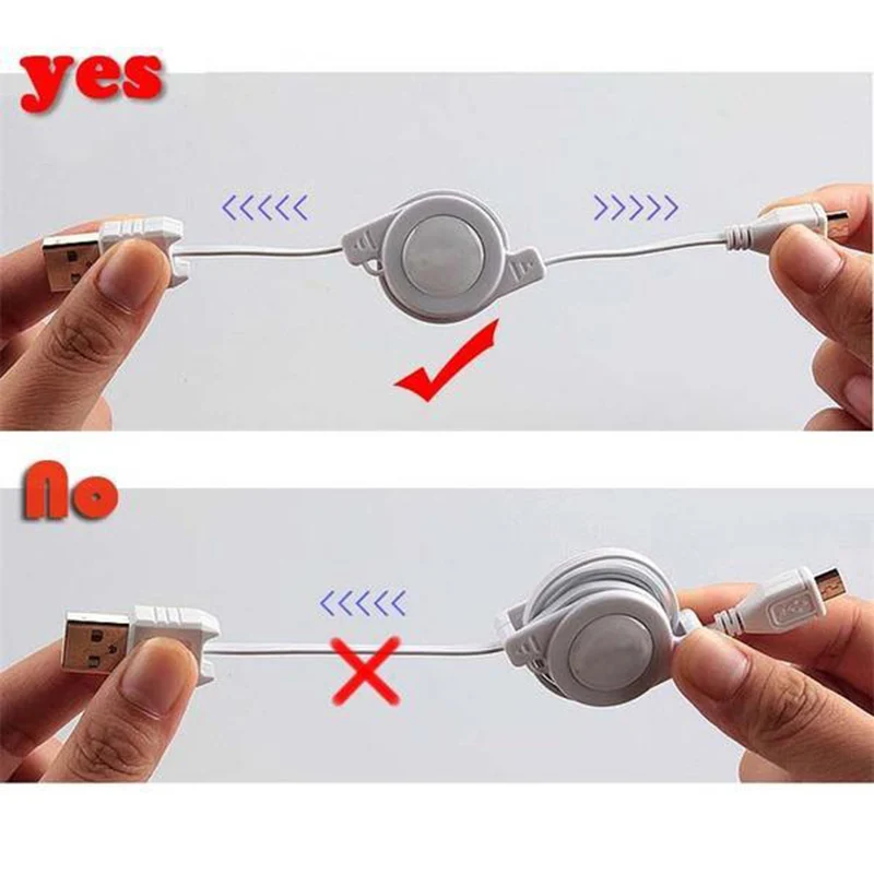 Высококачественный Универсальный Выдвижной Кабель Micro USB A 2 0 B для синхронизации