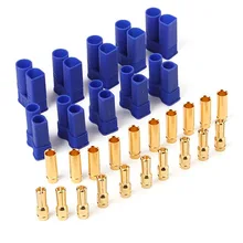 5set EC5 Male Female Gold Plated Pins Connector Plug 5mm Bullet + Sheath WXV Sale