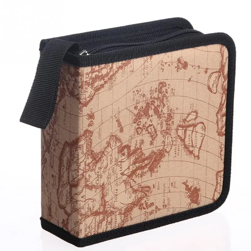 

40 Disc Case Map Stripe Box Organizer Holder Storage Bag DVD Carry CD Bag