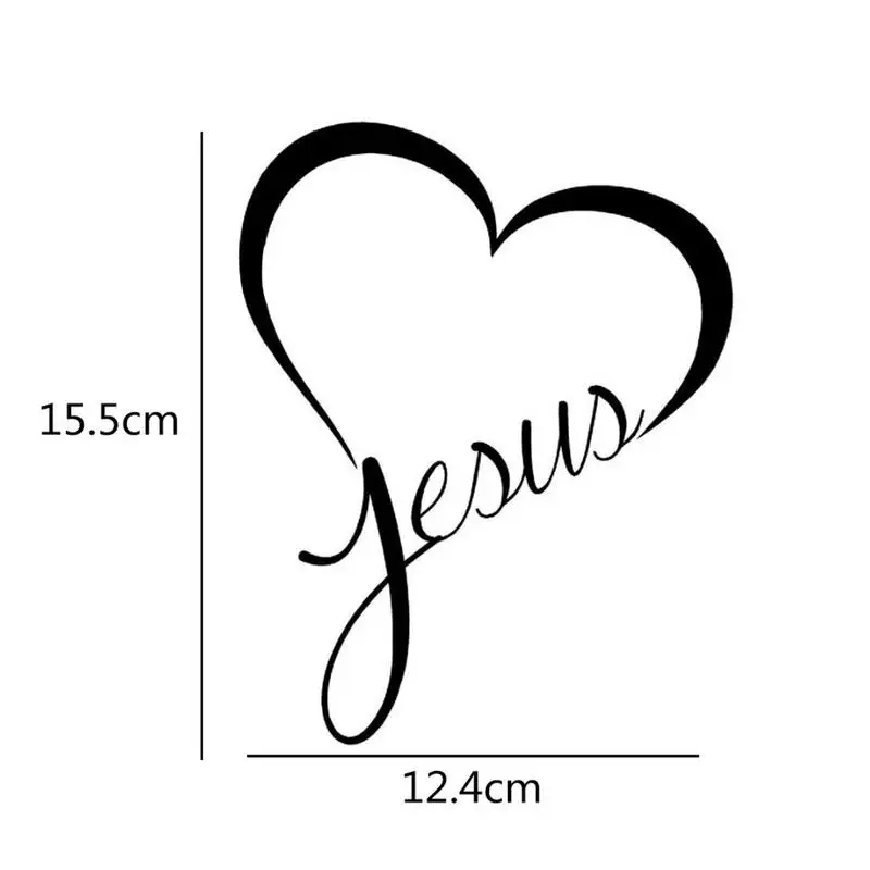 

12.4x15.5 Cm Car Stickers Reflective Warning Love Sweat-Heart English Alphabet Waterproof Stylish Simplicity Auto Accessories