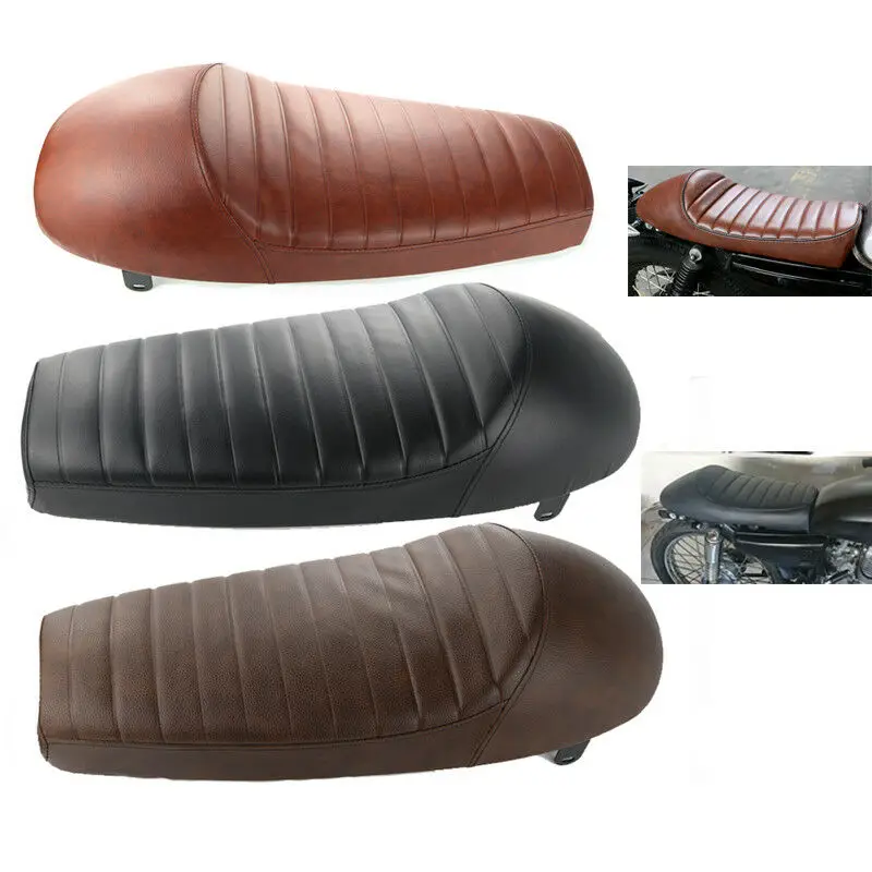 

Motorcycle Accessories Universal Cafe Racer Seat 64cm Motorcycle Hump Cafe Racer Seat For Suzuki U 200 QM125-3X AX100 Long Seat
