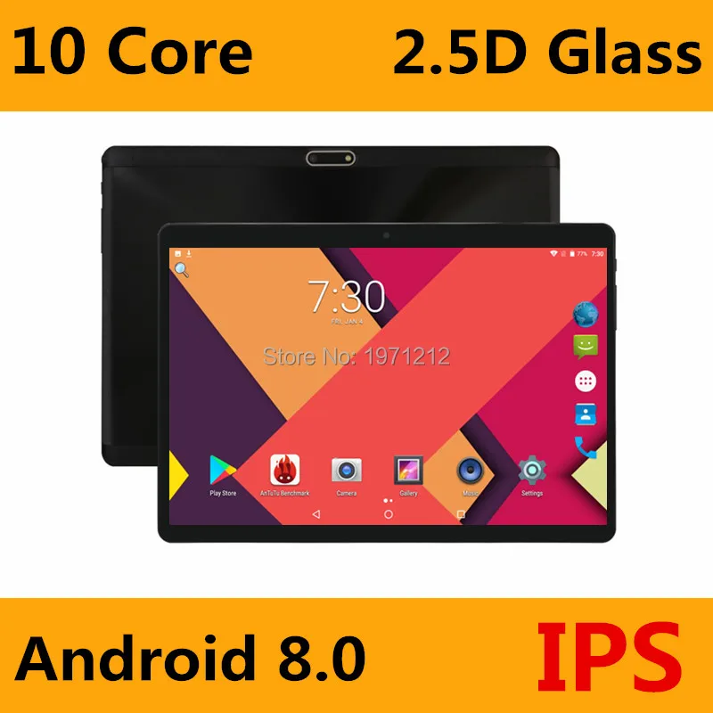 سوبر 2.5D الزجاج المقسى IPS 10 بوصة اللوحي PC 4 GB RAM 64 GB ROM MTK6797 عشاري النواة 3G 4G LTE FDD المزدوج سيم بطاقات PC أقراص 10.1