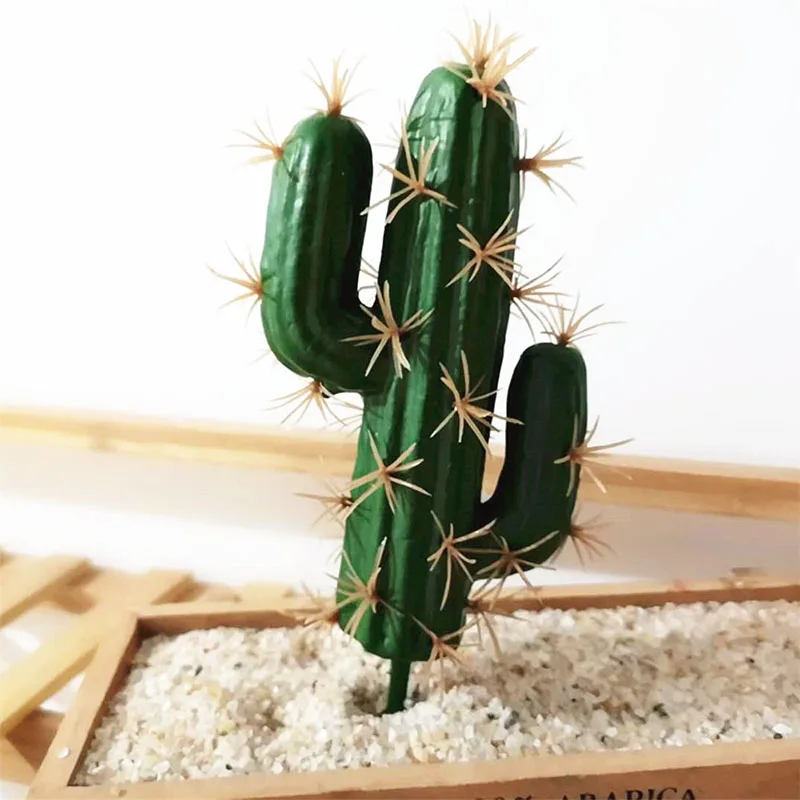 Поддельные DIY Миниатюрные суккуленты искусственные растения кактус Цветочный декор офис