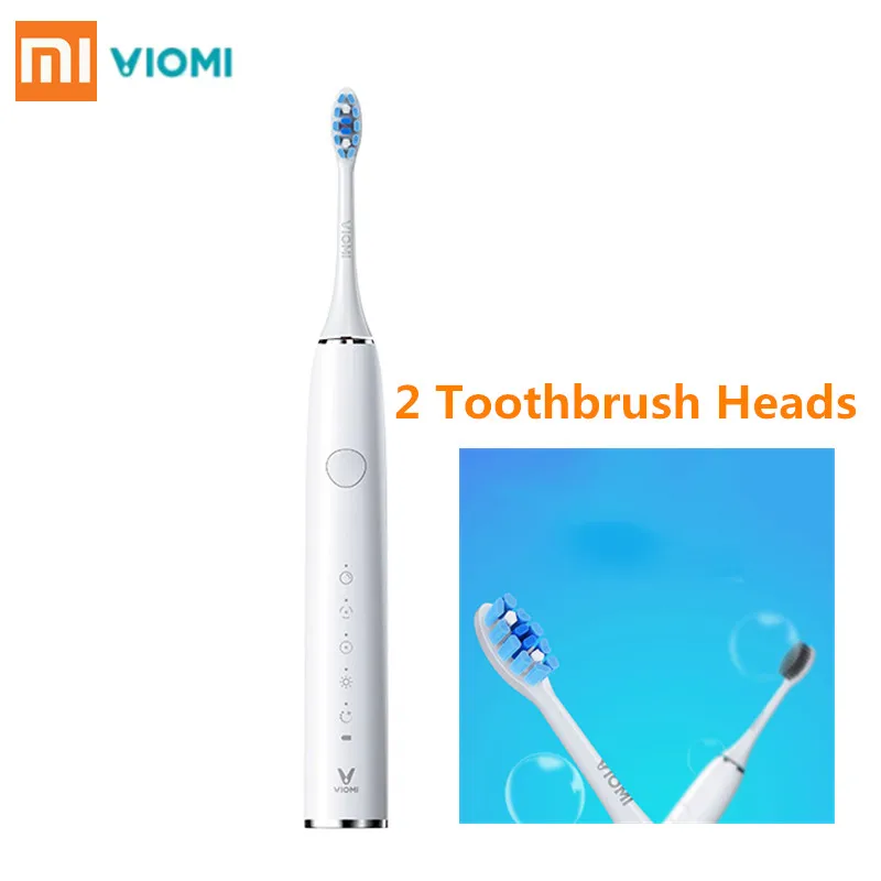 

Xiaomi VIOMI VXYS01 Sonic Electric Toothbrush USB Rechargeable waterproof 5 Mode Adult Ultrasonic Tooth brush With 2 Brush Heads