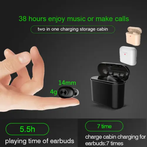 

Wireless Bluetooth Earphones Earbuds For Apple iPhone Charging Box Hot In Ear Earphones