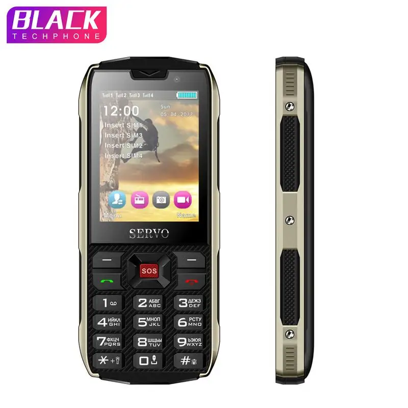 SERVO H8 Mobile Phone 3000mAh Power Bank Bluetooth Flashlight GPRS 2.8Inch 4 SIM Cards 4 Standby Phone Russian Language Keyboard SERVO H8 Mobile Phone 3000mAh Power Bank Bluetooth Flashlight GPRS 2.8Inch 4 SIM Cards 4 Standby Phone Russian Language Keyboard