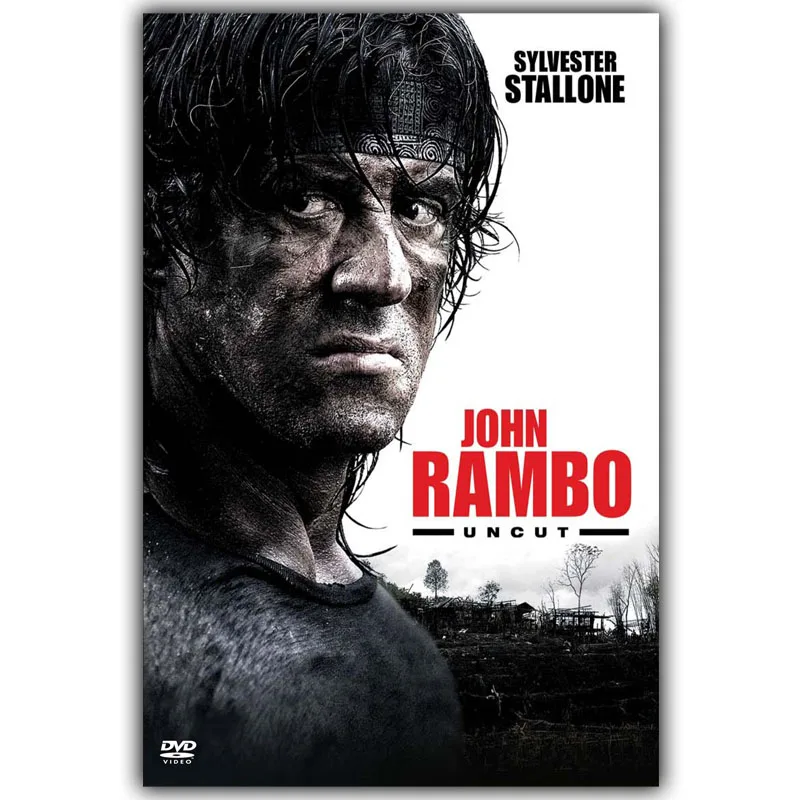 

First Blood Rambo Art Silk Poster Print 30x45cm 50x75cm Movie Pictures Poster Living Room Decor