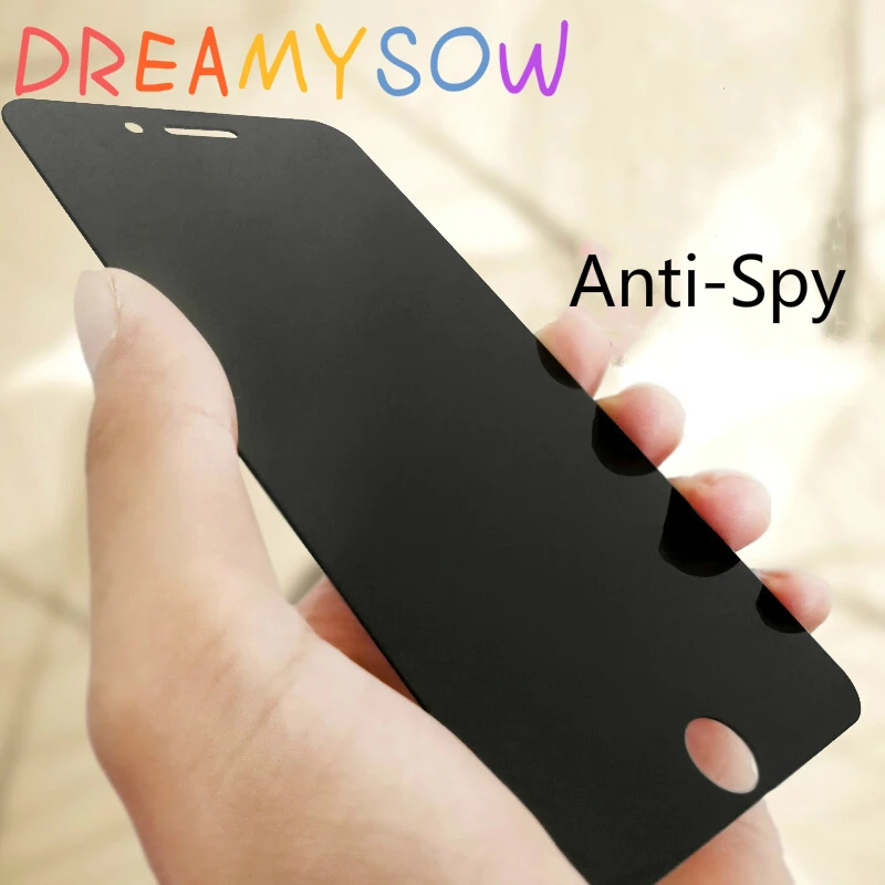 

DREAMYSOW 9H Anti-Spy Tempered Glass For iPhone X Xr Xs Max 8 7 7plus 6 6sPlus Guard Shield Screen Protector Film For 5 5S 5C