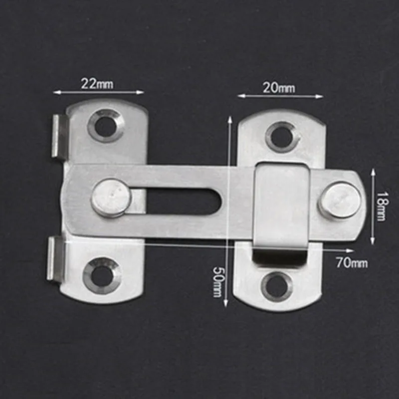 

Stainless Steel Sliding Lock Buckle Door Latch Hardware Home Buckle screw lock