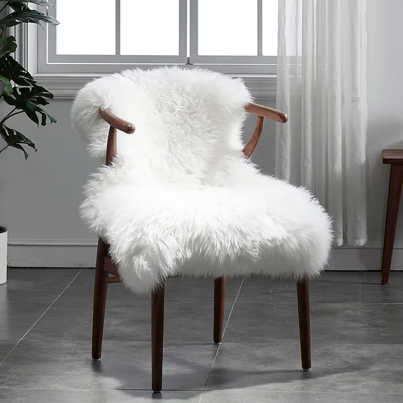 

AOZUN Natural COZY New Zeland 100% Sheepskin Rug for Sofa ECO Fur Rug for Chair Shaggy Fur Seatpad Home Decor DROPSHIPPING