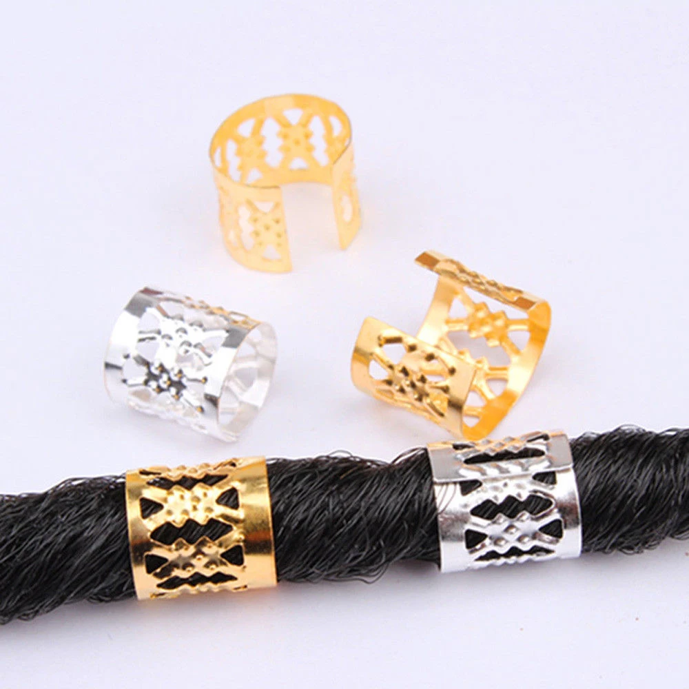 100Pcs Hair Decor Extension Braids Cuff Hole Dreadlocks Dread Beads Rings Clips Pins Adjustable Tube Set Hair Connectors 100Pcs Hair Decor Extension Braids Cuff Hole Dreadlocks Dread Beads Rings Clips Pins Adjustable Tube Set Hair Connectors