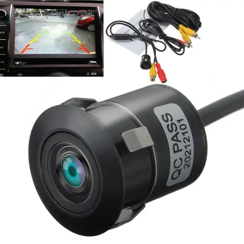 

18.5mm 150mA Black Car Rear View Reverse Backup Camera Night Reversing Parking Back Up Camera 170 degree wide viewing angle