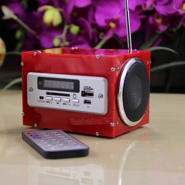 

CLAITE DIY Mini AUX Radio MP3 Multi-function bluetooth Wireless Small Power Amplifier Speaker Kit DC 5V 2*3W