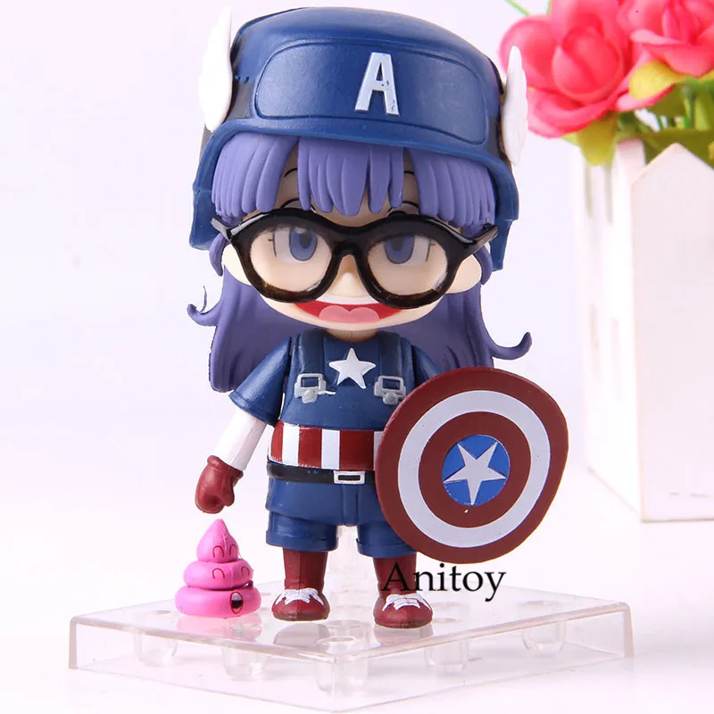 

Q Version Dr.Slump Arale Norimkai Figure Action Nendoroid PVC Collection Model Toy Cosplay Captain America