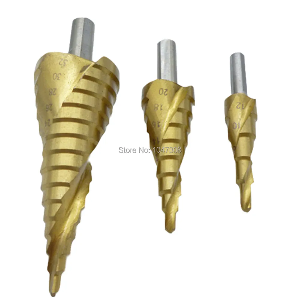3 шт. большое титановое ступенчатое сверло из быстрорежущей стали дерево металл