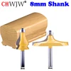 2PC 8mm Shank Thumbnail & Beaded 2 Bit Handrail Router Bit Set Line knife Woodworking cutter Tenon Cutter for Woodworking Tools ► Photo 1/6