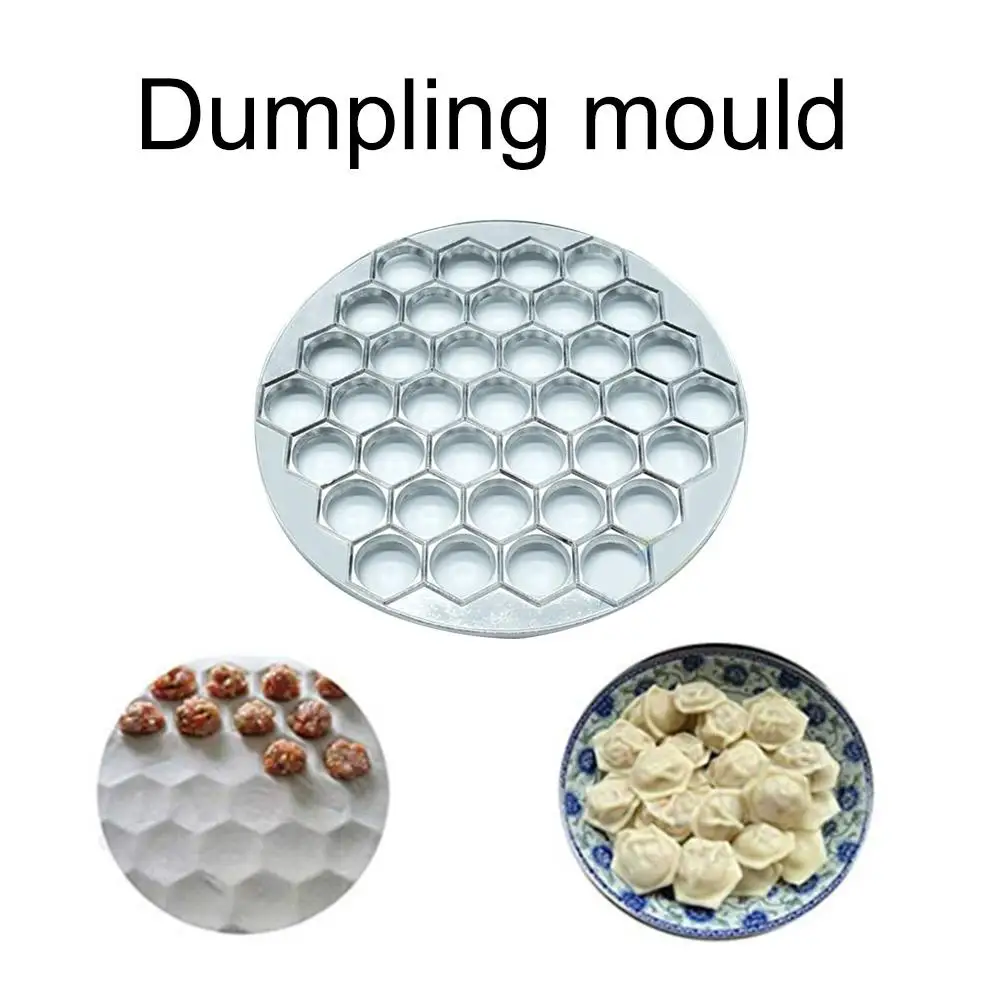 

37 Hole Aluminum Alloy Dumpling Mold Home Kitchen Dining Onion Burritos Tool Dumpling Skin Artifact 2019 New