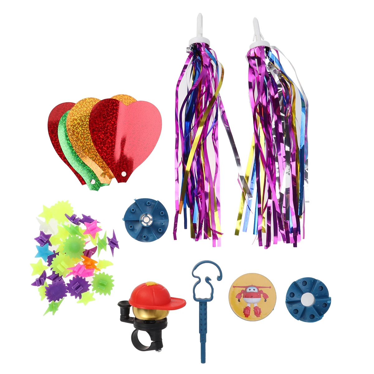 

4PC Scooter Accessories Hanging Mixed Color Band Bicycle Frog Car Pendants
