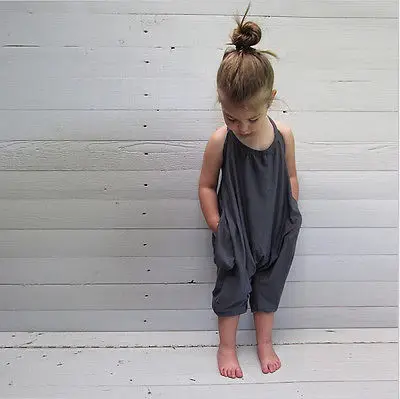 

Pudcoco 2018 Kids Baby Girls Straps Jumpsuit Summer Floral Sleeveless Romper Pants Clothes 2-8Y