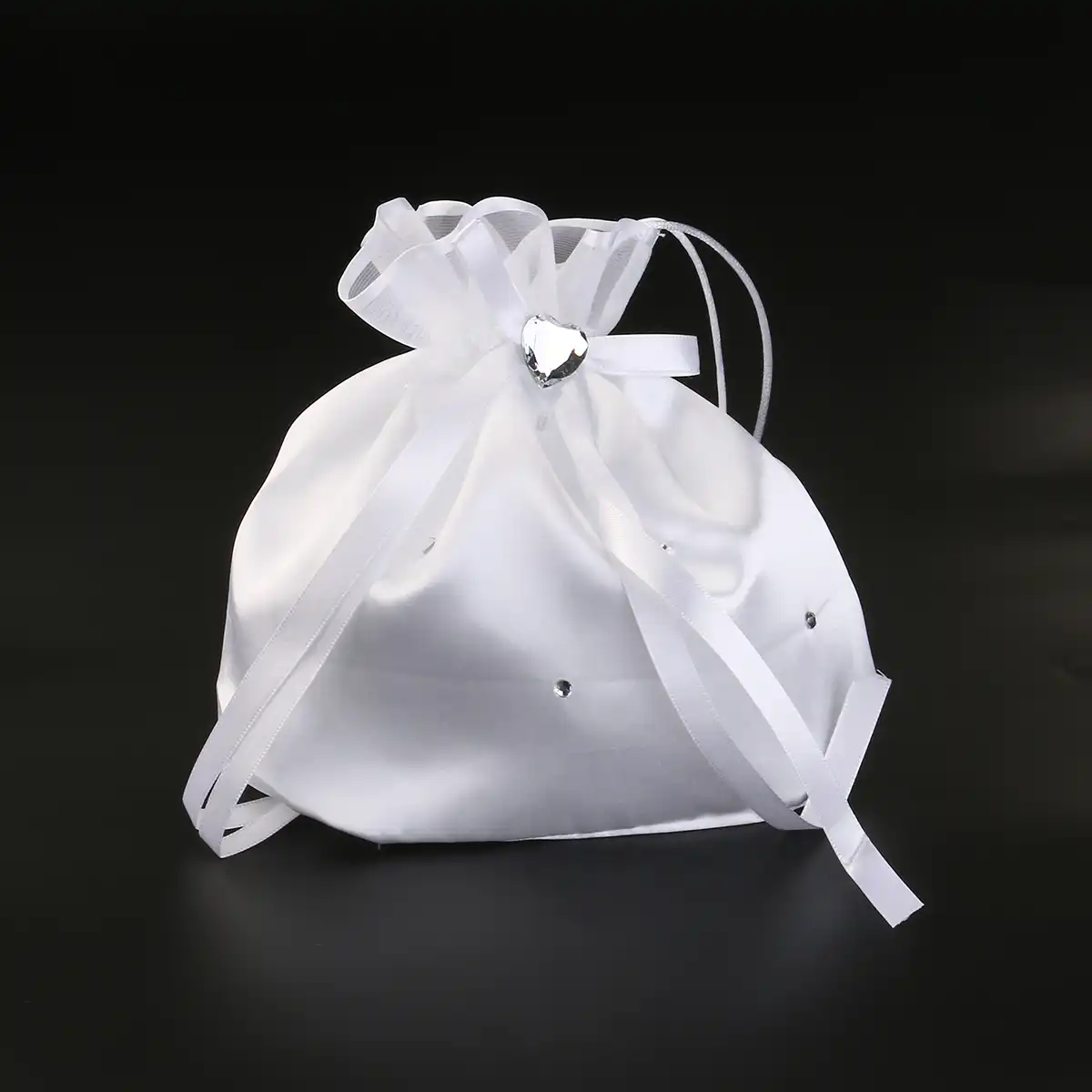 white bridal bag