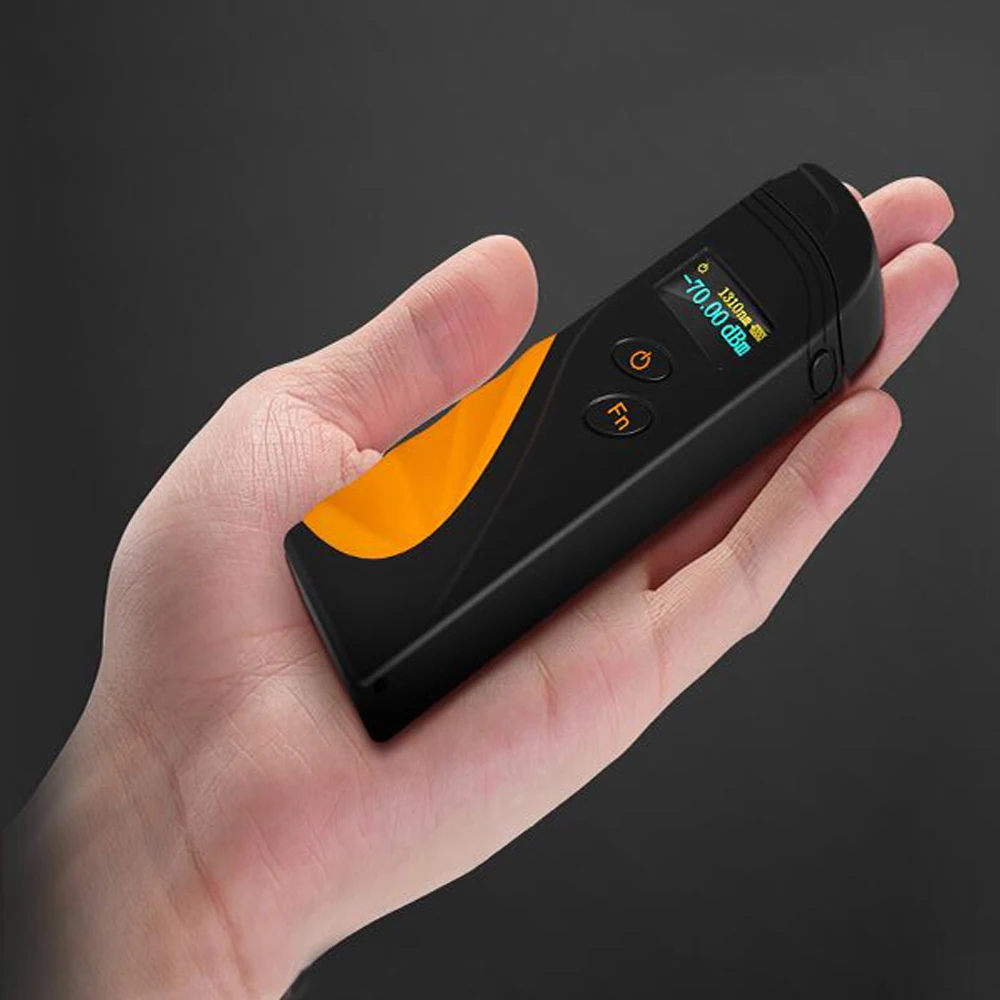 

Optical Power Meter -70dBm Deep Light Mini Optical Power Meter Monitor Fiber Optical Cable Light Decay Network Cable Tester