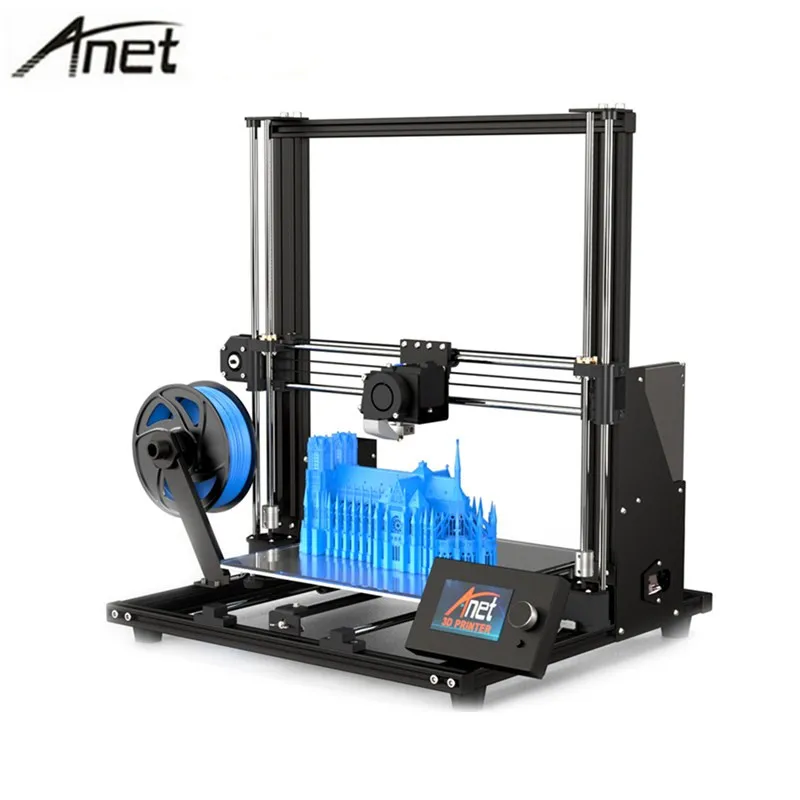 Anet A8 plus Обновление DIY 3d принтер комплект размера плюс 300*300*350 мм Высокоточный