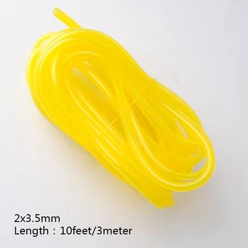 

3m/10ft 2mm 3.5mm Tygon Gas Petrol Fuel Line Pipe For Trimmer Chainsaw Replacement Parts