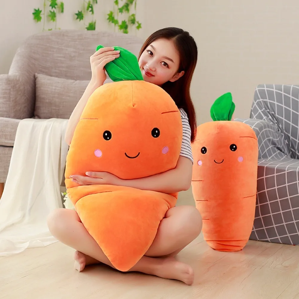 1 шт. 55 см Cretive имитация плюшевая игрушка набитая морковь с пухом хлопок очень мягкая подушка интимный подарок для Подушка для девочки/Подушка