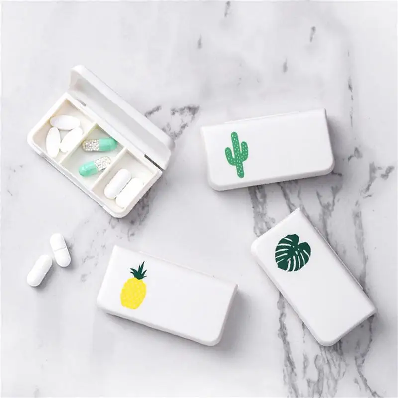 

3 Grids Portable Mini Pill Case Medicine Boxes Medical Drugs Tablet Empty Container Travel Home Holder Cases Cute Storage Box