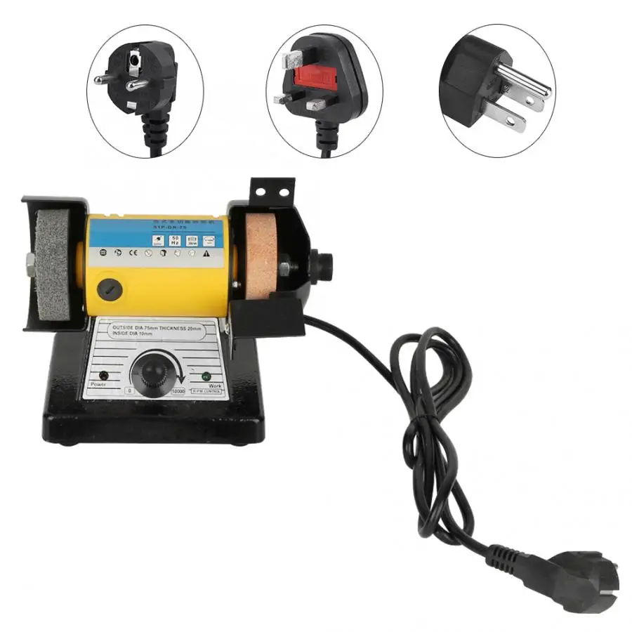 

drill sharpener Multifunction Mini Double Side Electric Table Polishing Grinding Carving Machine bileme makinesi