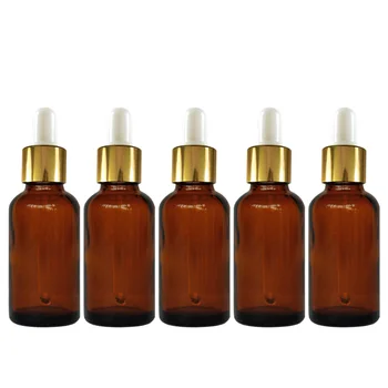 

5 PCS Portable Travel 5ML Dark Brown Empty Refillable Glass Bottles Essential Oil Perfume Liquid Lotion Containers Bottles